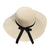 Women's Natural Braided Straw, Round Dome Crown with Wide Brim Summer Panama Hat-One Size Fits Most- Wild Time Fashion