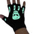 Glow Black Fingerless Gloves