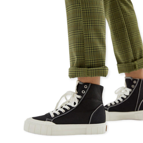 Mad Black Canvas High-Top Sneakers