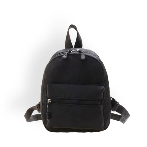 Back in Black Nylon Mini Backpack Shoulder Bag - Wild Time Fashion