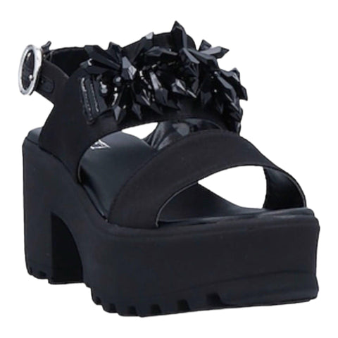 Women's  Black Chandelier  Chunky Strap Platform Sandals by CULT