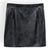 Black Faux Leather Mini Skirt for Edgy Elegance - Small or Large - Wild Time Fashion