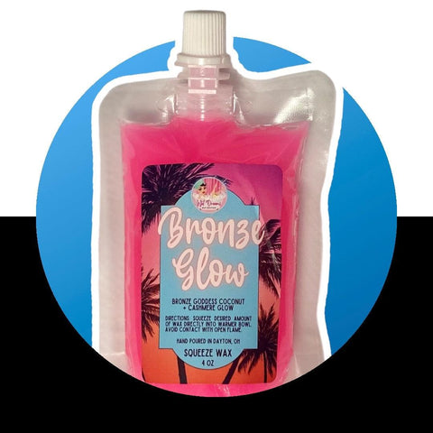 Custom Bronze Glow Home Fragrance Wax by Wet Dreams Body Boutique Custom Long Lasting Wax Warmer Unique Scented- 4 ounce - Wild Time Fashion 