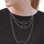 Sterling Silver Curb Cable Chain Length Necklace 18" - Wild Time Fashion 