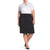 Black White Polka Dots A-Line Plus Size Knee Length Skirts 2X - Wild Time Fashion
