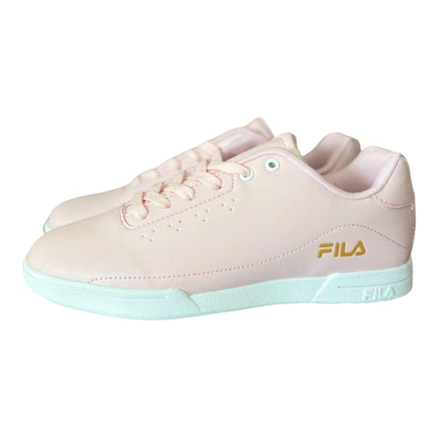 Women's Fila Pink Lace Up Sneakers Size 8.5 - Wild Time Fashion