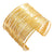 Women's Gold Multi-Wire Statement Cuff Bracelet Core Trending Arm Wrap Jewelry - One Size - Wild Time Fashion