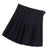 High-Waist Black Raven's Pleated Mini Skirt- Large - Wild Time Fashion