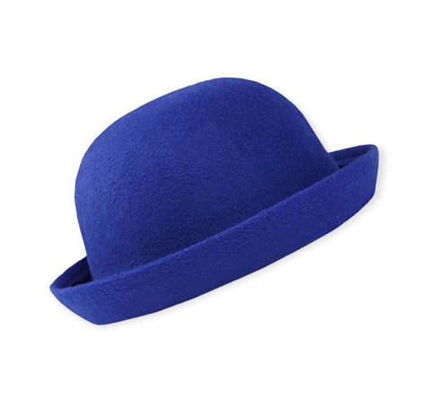 Bowler Hat Round Crown Stiff Brim Derby Hats - Womens or Men's - Wild Time Fashion