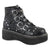 Black Patent Tainted Love Platform Wedge Combat Boots - Wild Time Fashion