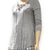 Heather Gray Lace-Up V-Neck Top - Wild Time Fashion 