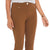 Brandy Brown Mid-Rise Tapered Ankle Trouser Pants 