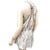 V-Neck Sleeveless IKat Ivory Tan Mini Halter Dress  Medium