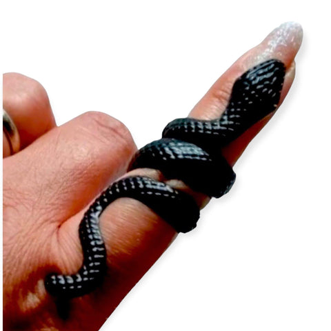 Cleopatra Snake Ring Open Band Statement Ring