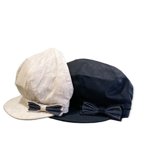Women's Linen Newsboy Caps in Black or Tan- One Size Fits Most - Wild Time Fashion