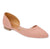 Women's Slip-On Pink Ballerina Faux Suede Loafers -Size 8 - Wild Time Fashion