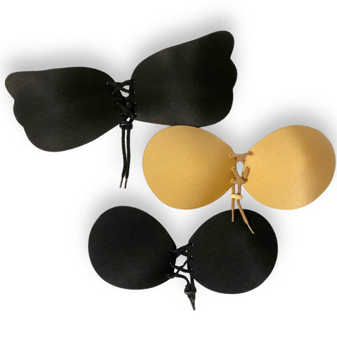 Self-Adhesive Bras for a Perfect Silhouette Nude or Black - Wild Time Fashion 
