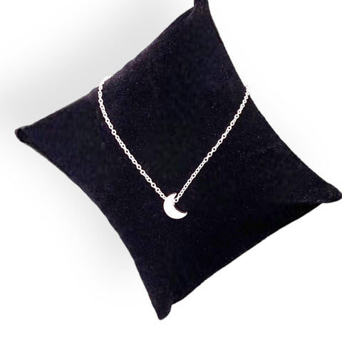 Women's Silver Crescent Moon  Charming Anklet - OSFM - Wild Time Fashion