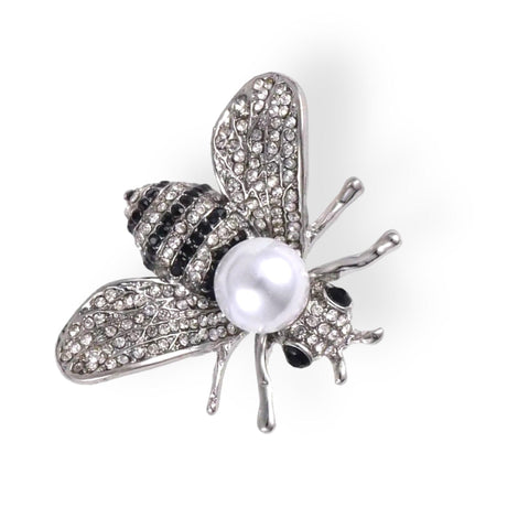 Women's Silver Honey Beehives Brooch Lapel Pin - One Size - Wild Time Fashion