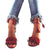 Fringe Ankle Wrap Sandals - Wild Time Fashion 