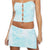 Women's Figure Flattering Bustier Mini Skirt Barely Blue Medium/Large - Wild Time Fashion