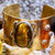 Women's Tigers Eye Textured Brass Sterling Silver Cuff Bracelet