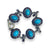 Silver Filagree Turquoise Toggle Bracelets