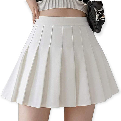 Angels Pleated Mini Skirt - Wild Time Fashion