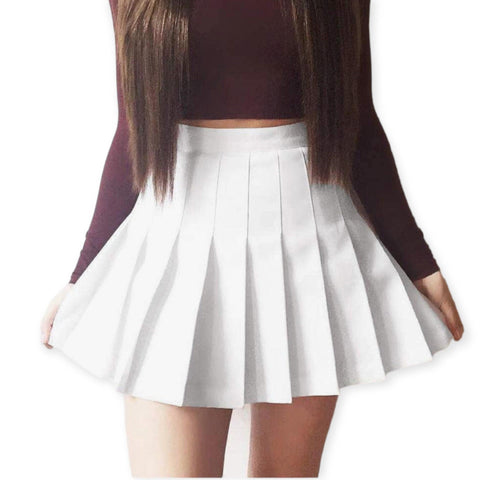 Angels Pleated Mini Skirt - Wild Time Fashion