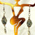 Women's Silver Hook Mystical Crackled Dangling Gears Earrings - 2.25" L - Wild Time Fashion