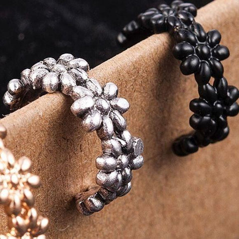 Flower Power Ear Cuff Set 3pcs