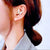 Gold Glittery Ear Hook Pin Ear Cuff Earring - Wild Time Fashion 