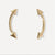 Women's Gold Arrows Slider Earrings -OS- Wild Time Fashion