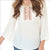 Floral Embroidery Neckline Lightweight Crepe Top - Wild Time Fashion 