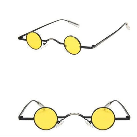 Retro Mini Yellow Lens Sunglasses - Wild Time Fashion
