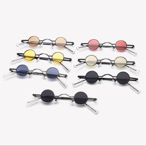 Retro Mini Yellow Lens Sunglasses - Wild Time Fashion