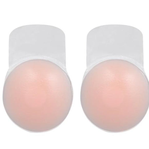Bra Silicone Self Adhesive Strapless, Backless, Adjustable Bra Cups Size 4.5" (A-C)- Wild Time Fashion