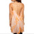 Women's Sleeveless, Backless, Straps Sorbet Orange Tie Dye Tunic Tank Top - Medium - Wild Time Fashion