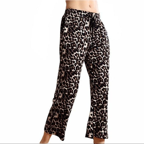 Plus Leopard Chic Cropped Pants