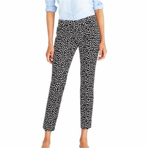 Low Rise Tapered Heart Print Cropped Trousers - Wild Time Fashion
