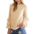 NEW Long Tier Flirty Sleeves Cream Full Neck Small - Wild Time Fashion 