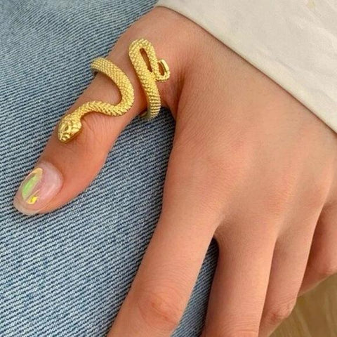 Cleopatra Golden Snake Ring