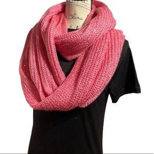 Women's Pink Glittery Infinity Scarf by H &M BOUTIQUE H&M (OS) - Free Ship USA - Wild Time Fashion 