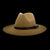 Ombre Fedora Hat Gambler Tan Bottom Leather Band - Wild Time Fashion 