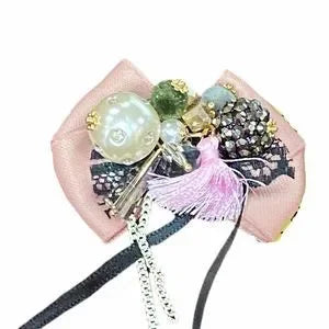 Pretty Pink Bow Cluster Brooches, Lapel Pin - Wild Time Fashion 